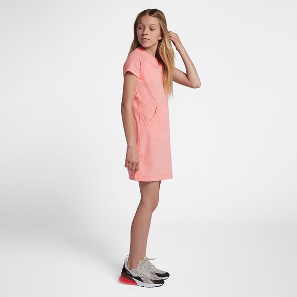 Nike Sportswear Vintage Girls Dress Pink Size L - Picture 4 of 6